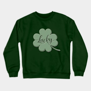 Lucky Green Shamrock - GraphicLoveShop Crewneck Sweatshirt